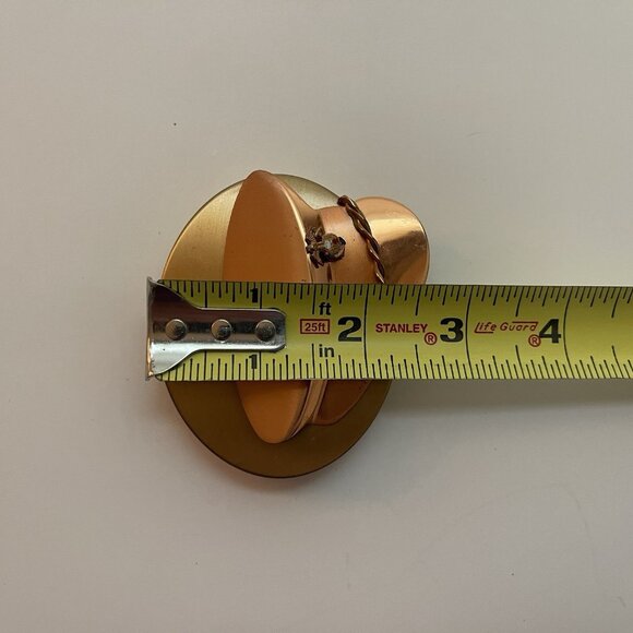 Vintage Sweetheart Compact WW2 Era USMC Military Hat Copper Brass Marines - Picture 5 of 16